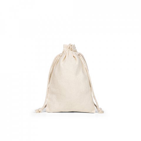 GIFTWRAP S. Sacola pequena 100% algod&atilde;o (120 g/m&sup2;) - Natural claro