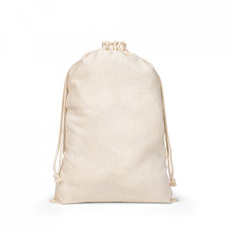 GIFTWRAP L. Sacola grande 100% algod&atilde;o (120 g/m&sup2;) - Natural claro