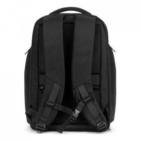 WILMINGTON. Mochila para notebook (17.3") com compartimento para organizar e transportar roupas em viagens (24L) - Preto