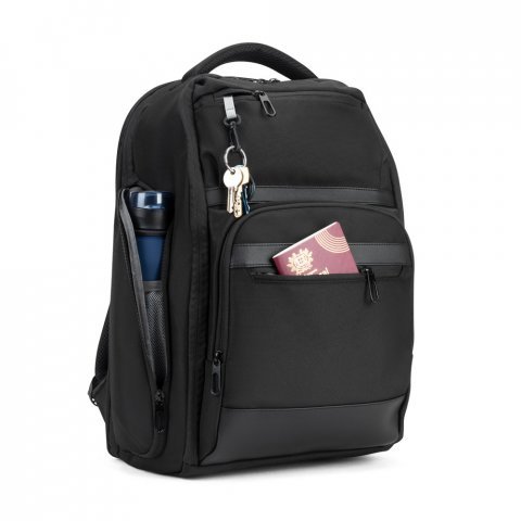 WILMINGTON. Mochila para notebook (17.3") com compartimento para organizar e transportar roupas em viagens (24L) - Preto