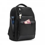 WILMINGTON. Mochila para notebook (17.3") com compartimento para organizar e transportar roupas em viagens (24L) - Preto