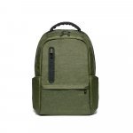 BOSTON. Mochila para notebook (17'') em Nylon 2Tone imperme&aacute;vel com dois compartimentos forrados e almofadados (20 L) - Verde escuro