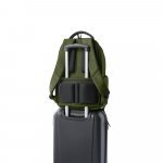 BOSTON. Mochila para notebook (17'') em Nylon 2Tone imperme&aacute;vel com dois compartimentos forrados e almofadados (20 L) - Verde escuro