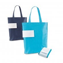 COVENT. Sacola dobr&aacute;vel em non-woven (80 g/m&sup2;) com al&ccedil;as