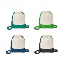 ROMFORD. Sacola tipo mochila 100% algod&atilde;o (180 g/m&sup2;)