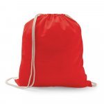 ILFORD. Sacola tipo mochila 100% algod&atilde;o (100g/m&sup2;) - Vermelho