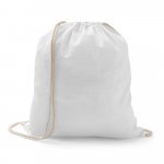 ILFORD. Sacola tipo mochila 100% algod&atilde;o (100g/m&sup2;) - Branco