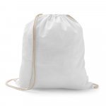ILFORD. Sacola tipo mochila 100% algod&atilde;o (100g/m&sup2;) - Branco