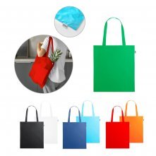MAPUTO. Sacola 100% poli&eacute;ster reciclado 190T, produzida a partir de pl&aacute;stico reciclado
