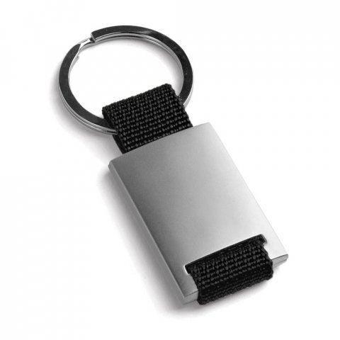 GRIPITCH. Chaveiros em metal e em webbing - Preto
