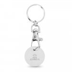 FIDO. Chaveiro em metal com formato de moeda - Cromado