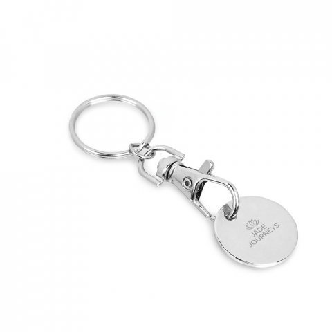FIDO. Chaveiro em metal com formato de moeda