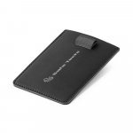 POPPY. Porta cart&otilde;es em PU com bloqueio RFID - Preto