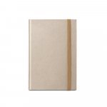 DICKINSON. Caderno A5 de capa dura em papel &agrave; base de cana-de-a&ccedil;&uacute;car (80% polpa da cana-de-a&ccedil;&uacute;car) com p&aacute;ginas pautadas - Natural