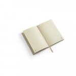 DICKINSON. Caderno A5 de capa dura em papel &agrave; base de cana-de-a&ccedil;&uacute;car (80% polpa da cana-de-a&ccedil;&uacute;car) com p&aacute;ginas pautadas - Natural