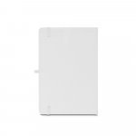 ANNE. Caderno A5 de capa dura em PET 100% reciclado, com p&aacute;ginas pautadas recicladas - Branco