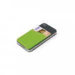 SHELLEY. Porta cart&otilde;es para celular em silicone - Verde claro