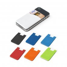 SHELLEY. Porta cart&otilde;es para celular em silicone
