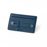 FRANCK. Porta cart&otilde;es para celular com bloqueio de RFID, em PU - Azul