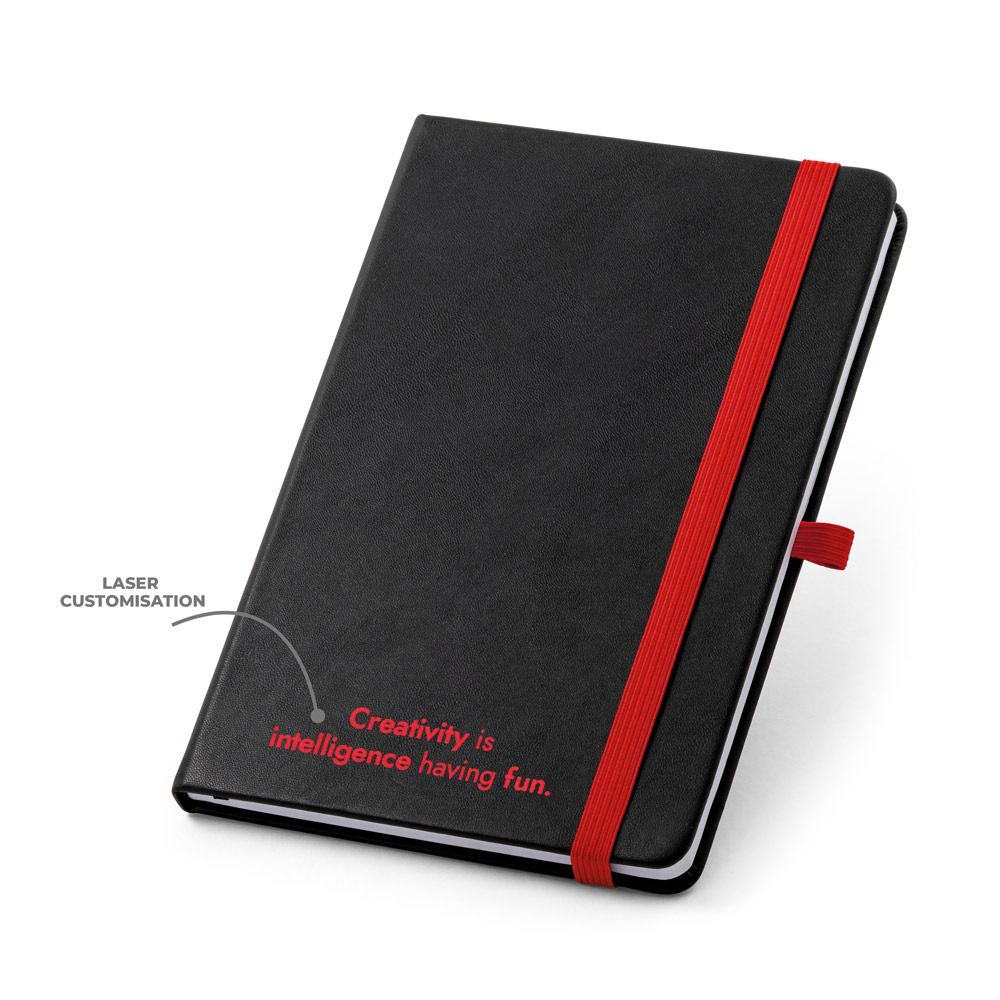 Caderno A5 de capa dura em PU, com páginas pautadas — foto 4