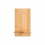 GALEN. Suporte para celular em bambu, desmont&aacute;vel em duas partes - Natural