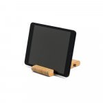 HABER. Suporte para celular com duas canaletas de tamanhos diferentes, em bambu - Natural