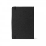 HOMERO. Conjunto composto por um caderno A5 de capa r&iacute;gida e uma caneta esferogr&aacute;fica em bambu - Preto