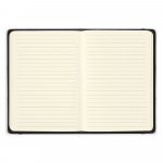 HOMERO. Conjunto composto por um caderno A5 de capa r&iacute;gida e uma caneta esferogr&aacute;fica em bambu - Preto