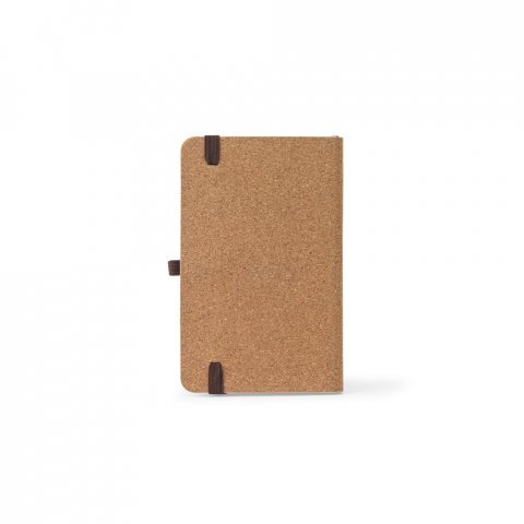 ORWELL POCKET. Caderno de bolso de capa dura em folha de bambu e corti&ccedil;a com p&aacute;ginas pautadas recicladas - Natural