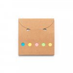 AINSLEY. Conjunto para escrit&oacute;rio, em papel 100% reciclado, com 6 blocos adesivados - Natural