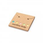 AINSLEY. Conjunto para escrit&oacute;rio, em papel 100% reciclado, com 6 blocos adesivados - Natural