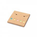 AINSLEY. Conjunto para escrit&oacute;rio, em papel 100% reciclado, com 6 blocos adesivados - Natural