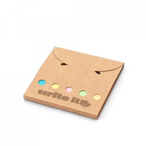AINSLEY. Conjunto para escrit&oacute;rio, em papel 100% reciclado, com 6 blocos adesivados
