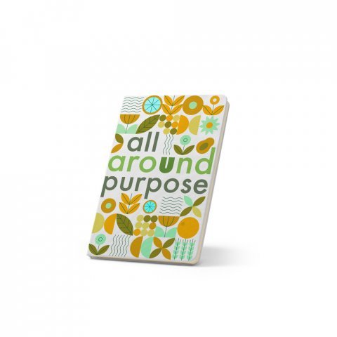 ANNE SUB A6. Caderno A6 com capa r&iacute;gida, ideal para personaliza&ccedil;&atilde;o em sublima&ccedil;&atilde;o - Branco