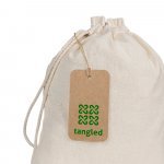 LABEL RECTANGULAR. Etiqueta em papel 100% reciclado (700 g/m&sup2;) com formato retangular - Natural