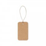 LABEL RECTANGULAR. Etiqueta em papel 100% reciclado (700 g/m&sup2;) com formato retangular - Natural