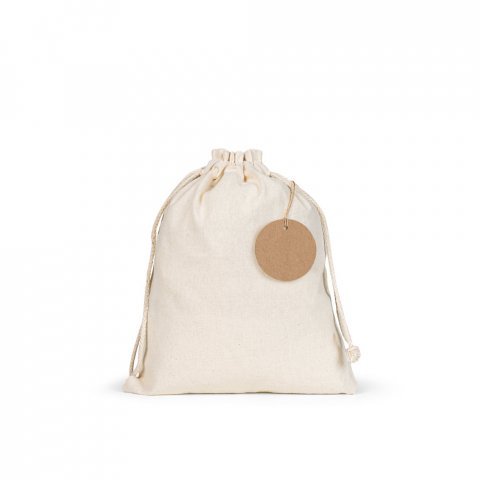 LABEL ROUND. Etiqueta em papel 100% reciclado (700 g/m&sup2;) com formato circular - Natural