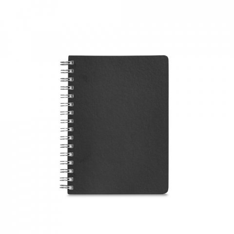 GOLDING A5. Caderno A5 com argolas e capa em PVC - Preto