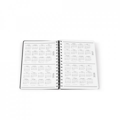 GOLDING A5. Caderno A5 com argolas e capa em PVC - Preto