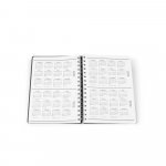 GOLDING A5. Caderno A5 com argolas e capa em PVC - Preto