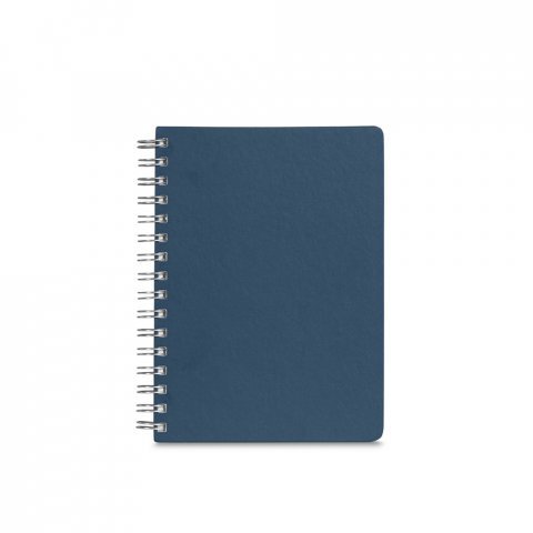 GOLDING A5. Caderno A5 com argolas e capa em PVC - Azul