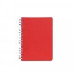 GOLDING A4. Caderno A4 com argolas e capa em PVC - Vermelho