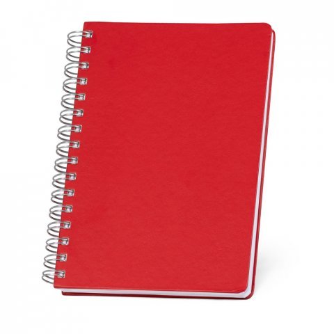 GOLDING A4. Caderno A4 com argolas e capa em PVC - Vermelho