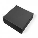 VAULT XL. Caixa XL em cart&atilde;o com revestimento em PVC - Preto