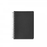 GOLDING B5. Caderno B5 com argolas e capa em PVC - Preto
