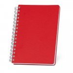 GOLDING B5. Caderno B5 com argolas e capa em PVC - Vermelho