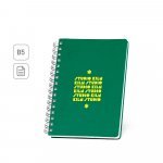 GOLDING B5. Caderno B5 com argolas e capa em PVC