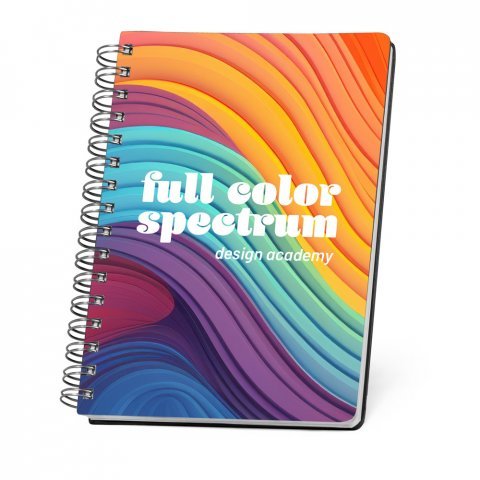 GOLDING B5 - "FULL COLOUR". Caderno B5 com argolas e capa em PVC para personaliza&ccedil;&atilde;o em "Full Colour" - Sortido
