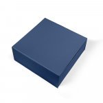 VAULT L. Caixa L em cart&atilde;o com revestimento em PVC - Azul