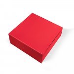 VAULT L. Caixa L em cart&atilde;o com revestimento em PVC - Vermelho